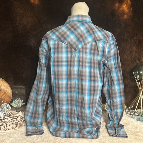 Moon Shine snap button shirt M (2850) - Picture 3 of 4